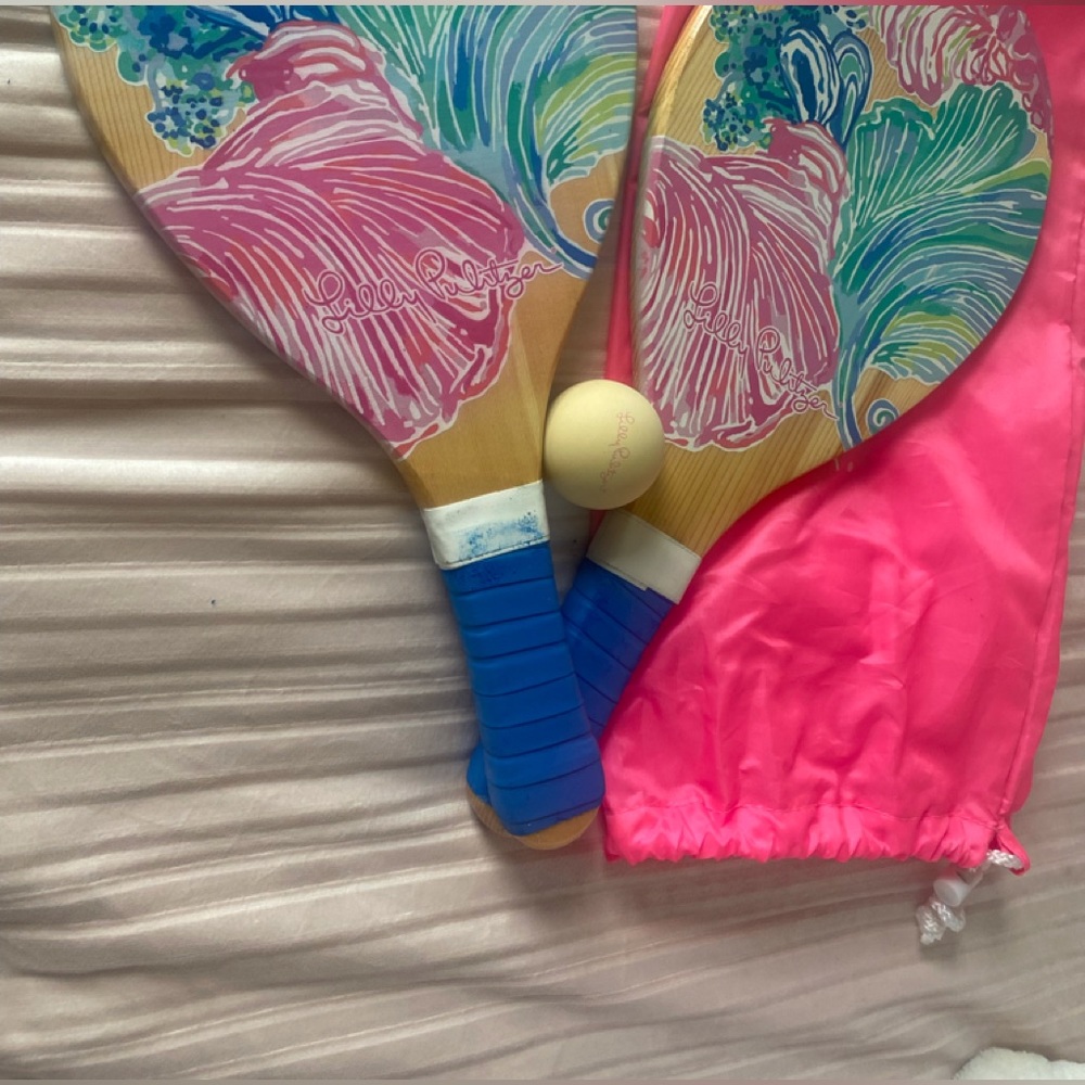 Lilly Pulitzer Beach Paddle Ball Set